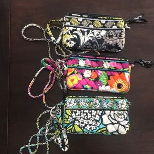 vera bradley wristlet lanyard key chain fob bundle